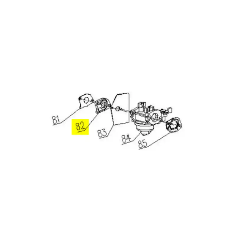 Réduction Entretoise carburateur moteur Greatland JL1P65F, JL1P61F et JL1P60