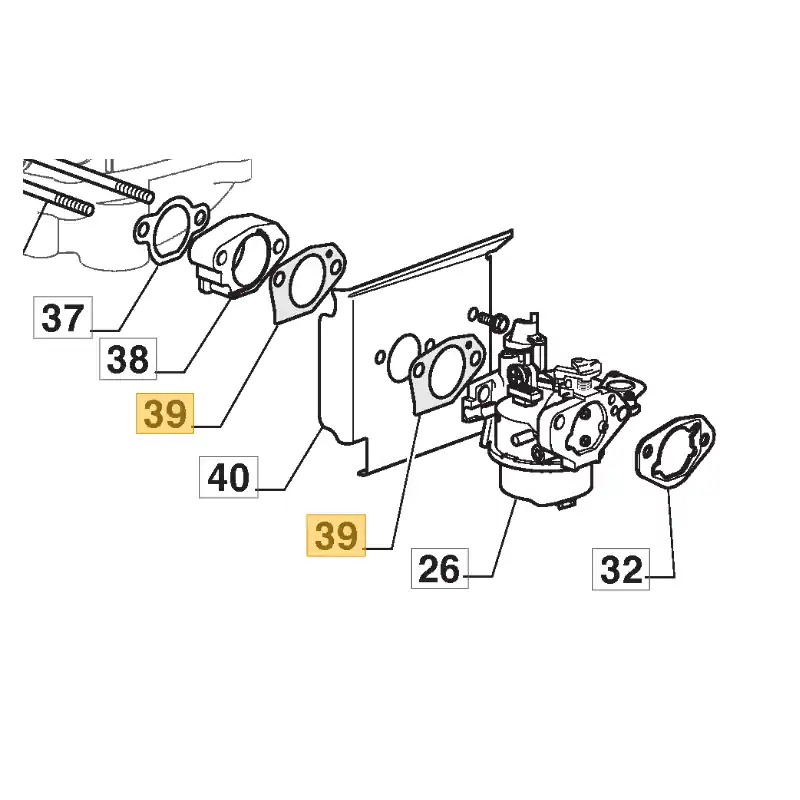 Meilleur Prix Joint carburateur GGP TRE0801, TRE0701, TRE0702