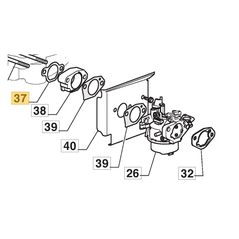 Joint bride et cylindre GGP TRE0701, TRE0702, TRE0801 Marque