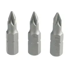 Prix Bas Carte de 3 embouts cruciformes PZ1 longueur 25mm – HANGER – 133021