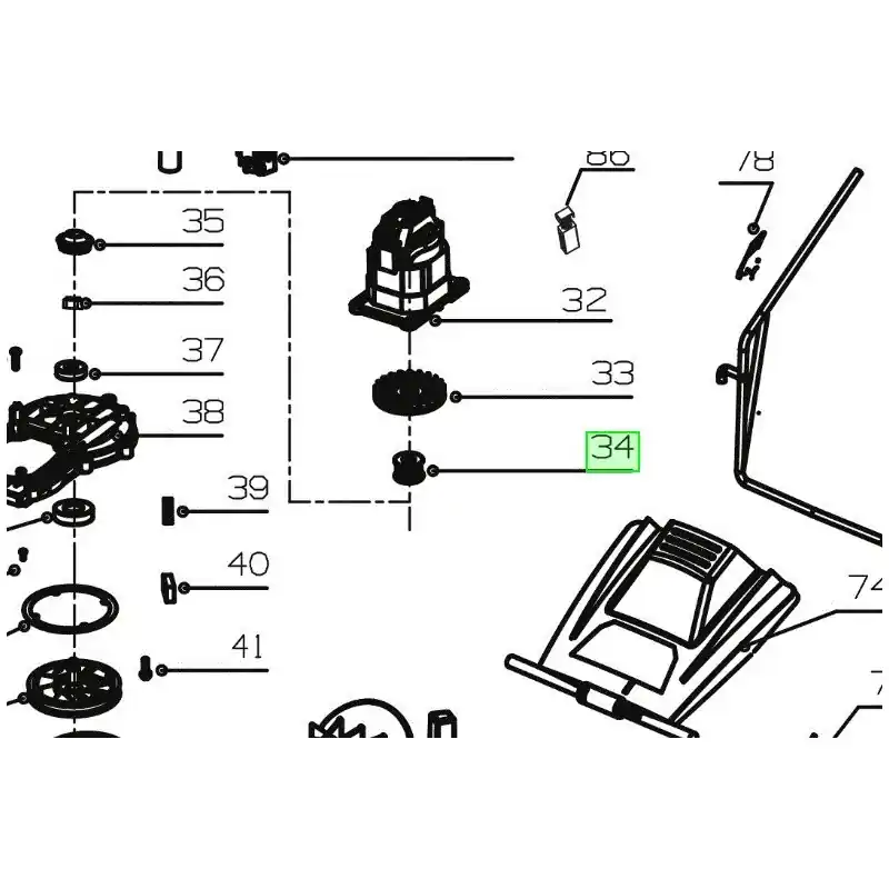 Meilleur Choix Poulie de sortie moteur tondeuses à gazon RYOBI RLM3313