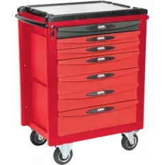 Servante 7 tiroirs rouge et grise – SAM OUTILLAGE – SERVI-796 Affaire À Saisir