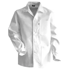Quantité Limitée Veste de peintre ROULEAU coton sergé blanche T.2=S – LMA LEBEURRE – 200244-T2