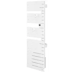 Sèche-serviettes électrique NEFERTITI Mât à droite 500W blanc brillant – ATLANTIC – 850006 Offre Limitée