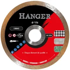 Disque diamant pour carrelage et céramique 125mm – HANGER – AFDB-C15-125/22 Nouvel Arrivage