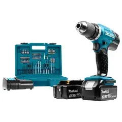Meilleur Prix Perceuse visseuse LXT 18V avec kit d‘accessoires + 2 batteries 3Ah + chargeur + coffret – MAKITA – DDF453SFX1