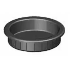 Authentique Poignée cuvette à encastrer noir 24x3mm diamètre 23mm – MONIN – 131050