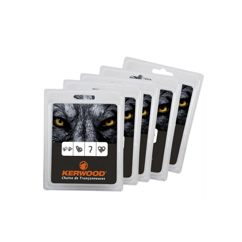 Super Prix Chaînes tronçonneuses Kerwood x5. 72 maillons 3/8”. 1,5 mm