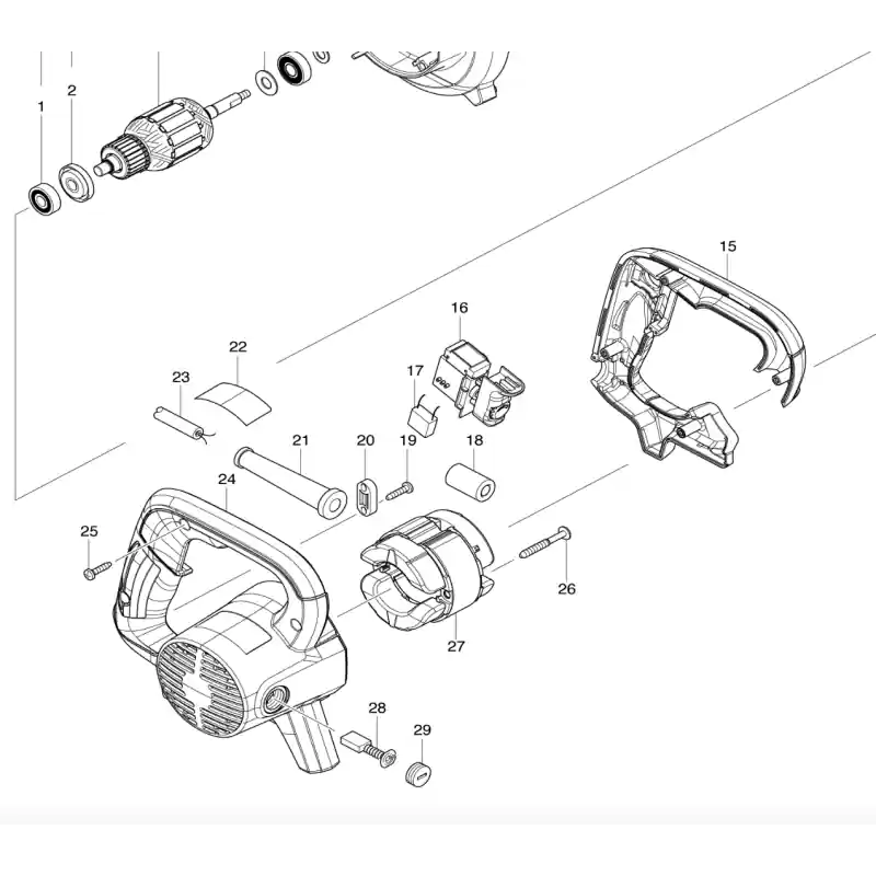 Dernier Modèle Interrupteur pour souffleur MAKITA UB1103