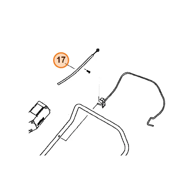 Cable sécurité homme mort pour tondeuse Viking MB 450 X Dernier Modèle