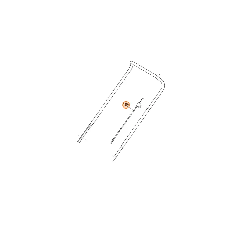 Cable de frein à moteur pour tondeuse Viking MB 2.0 RC Haute Qualité