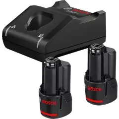 Pack de 2 batteries GBA 12V 3.0Ah + chargeur GAL 12V-40 – BOSCH – 1600A019RD Must-Have