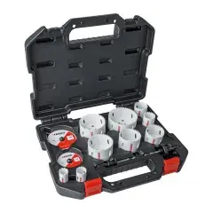 Coffret de 9 trépans et accessoire bi-métal pour électricien de 22 à 86mm – KOPRAM – 42900 Offre Limitée