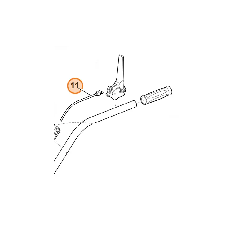 Remise Câble de frein à moteur pour tondeuse Viking MB 6.1 RH