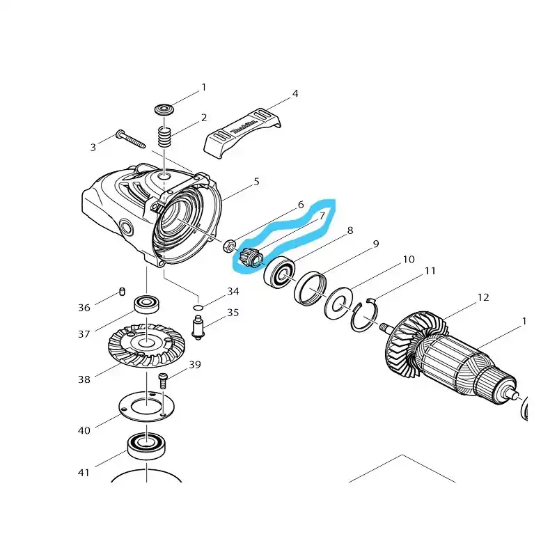 Nouveauté Pignon de sortie moteur meuleuses MAKITA GA9020 – MT903