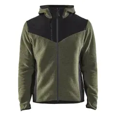 Vente Flash Veste tricotée avec Softshell vert foncé/noir TXL – BLÅKLÄDER – 594025364199XL