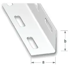 Acheter En Ligne Cornière perforée grise 40x40mm en 2m – DUWIC – CPCO.4040.2000