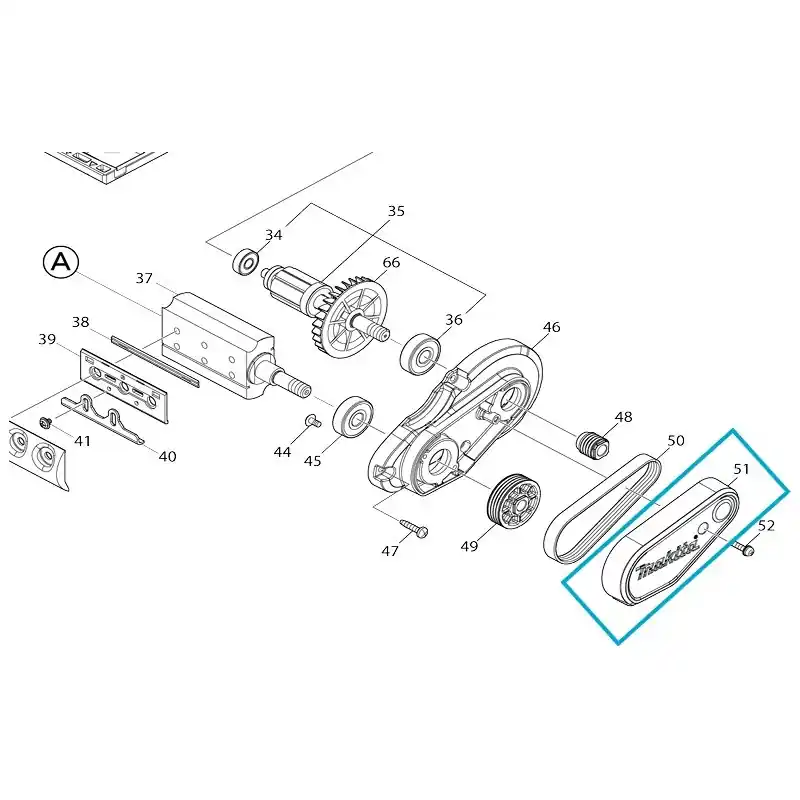 Carter de recouvrement rabot MAKITA DKP181 Commande En Gros