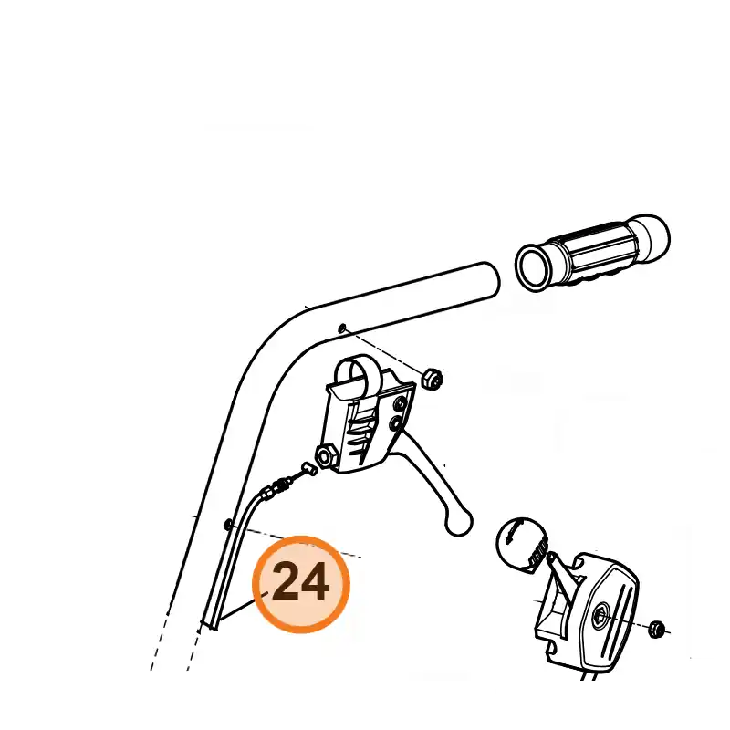 Solde Cable enclenchement de coupe pour tondeuse Viking MB 6 RH
