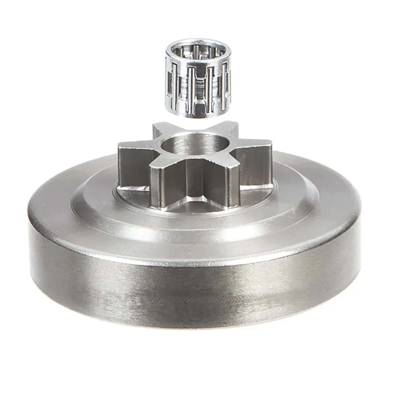 Marque Pignon pour tronçonneuse Dolmar, Poulan 3/8&Prime; LP. 6 dents. Hauteur cloche 14,1 mm