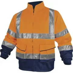 Top Vente Veste de travail PANOSTYLE PHVE2 à haute visibilité orange fluo/bleu marine TL – DELTA PLUS – PHVE2OMGT