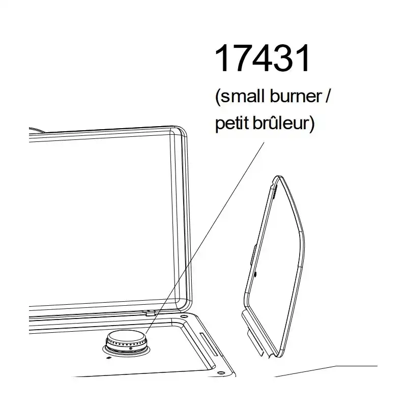 Petit brûleur avec chapeau pour réchaud CAMPINGAZ CAMPING KITCHEN – PLUS – EXTRA – GRILL BLEU Pas Cher