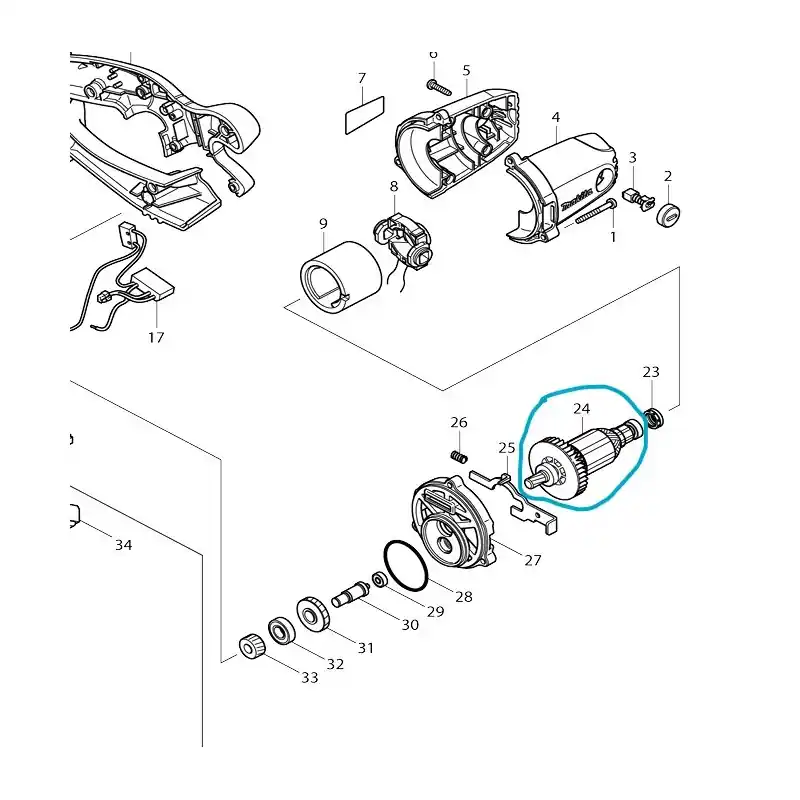 Expédié Aujourd&rsquo;hui Induit pour scie circulaire MAKITA DSS501