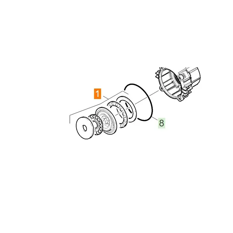 Roulements nutation pour nettoyeur KARCHER KHP2 Authentique