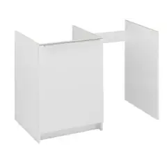 Meuble bas kitchenette 120cm CLASSIK 1 porte avec niche pour réfrigérateur – MODERNA – ABCE120D05 Nouvel Arrivage