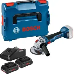 Expédition Rapide Meuleuse d‘angle 18 V GWS 18V-10 + 2 batteries Procore 4 Ah + chargeur + coffret L-BOXX – BOSCH – 06019J400Q