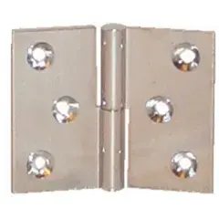 Paumelle laiton chromé 30x40mm gauche nœud de 6mm axe acier – PO3240S03 Réduction