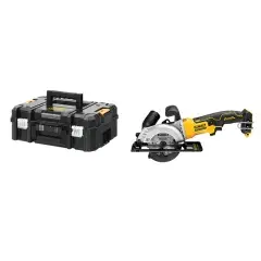 Expédié Aujourd&rsquo;hui Scie circulaire 18V XR (sans batterie ni chargeur) + coffret Tstak II – DEWALT – DCS571NT-XJ