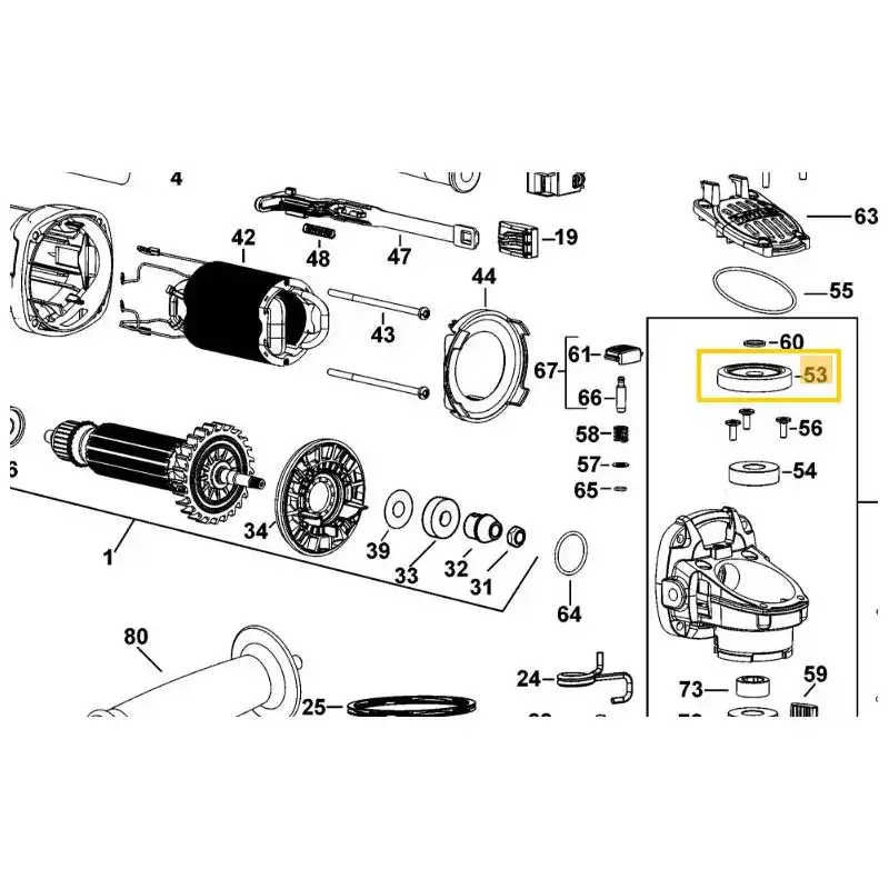 Pignon de renvoi d‘angle meuleuses DEWALT DCG405 / DWE4057 Offre Limitée