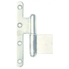 Jusqu&rsquo;à Épuisement Des Stocks Paumelle mixte La Loutre Sedan® 110x70mm zingué blanc bouts ronds droite – JARDINIER MASSARD – J534040
