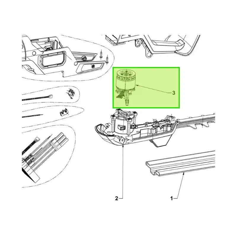 Commande En Gros Ensemble moteur pour taille-haies RYOBI RY36HTX65A