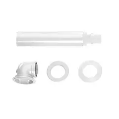 Soldes Terminal horizontal télescopique plastique blanc D 80/125 – ELM LEBLANC – 7738112576