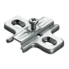 Promotion Embase cruciforme à visser type B2V3H 37x32mm réglable en hauteur 3mm finition argent – SALICE – B2V3H39/15
