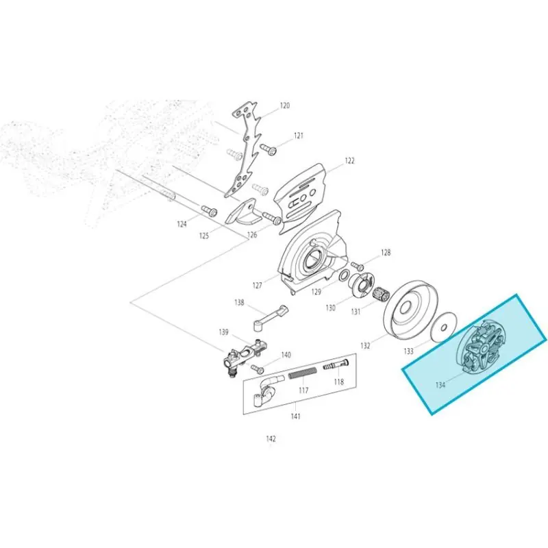 Embrayage tronçonneuse MAKITA modèles EA3600F – EA3601F Offre Limitée