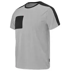 Bon Plan Tee-shirt de travail à manches courtes mixte CHISEL gris chine/noir TM – LAFONT – LA-C190ATT2-233-M