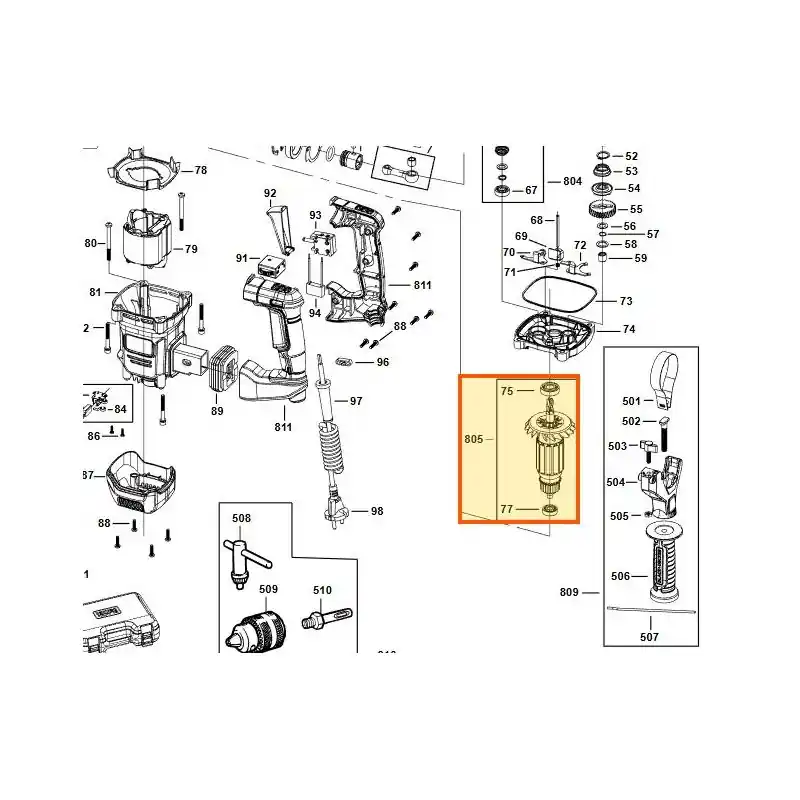 Induit pour perforateur BLACK + DECKER BEHS03 Acheter En Ligne