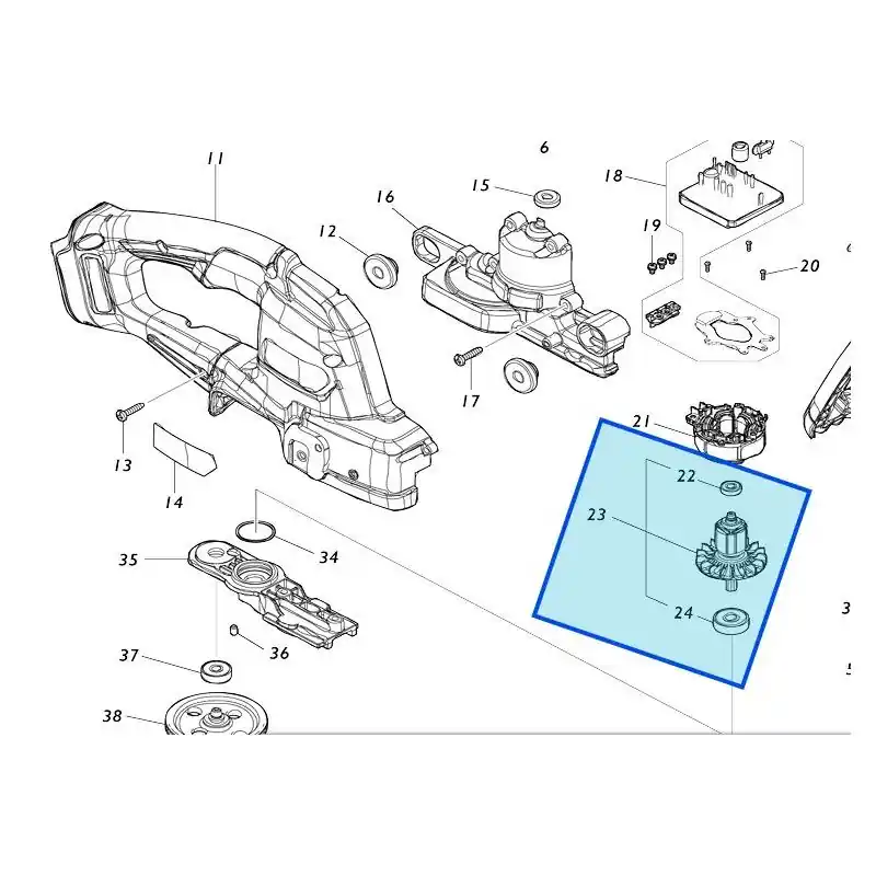 Seulement Aujourd&rsquo;hui Induit pour taille-haies MAKITA DUH506