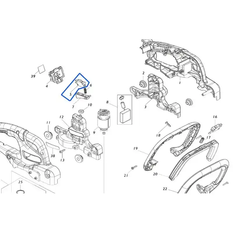 Interrupteur taille-haies MAKITA DUH507 – DUH607 Promotion Saisonnière