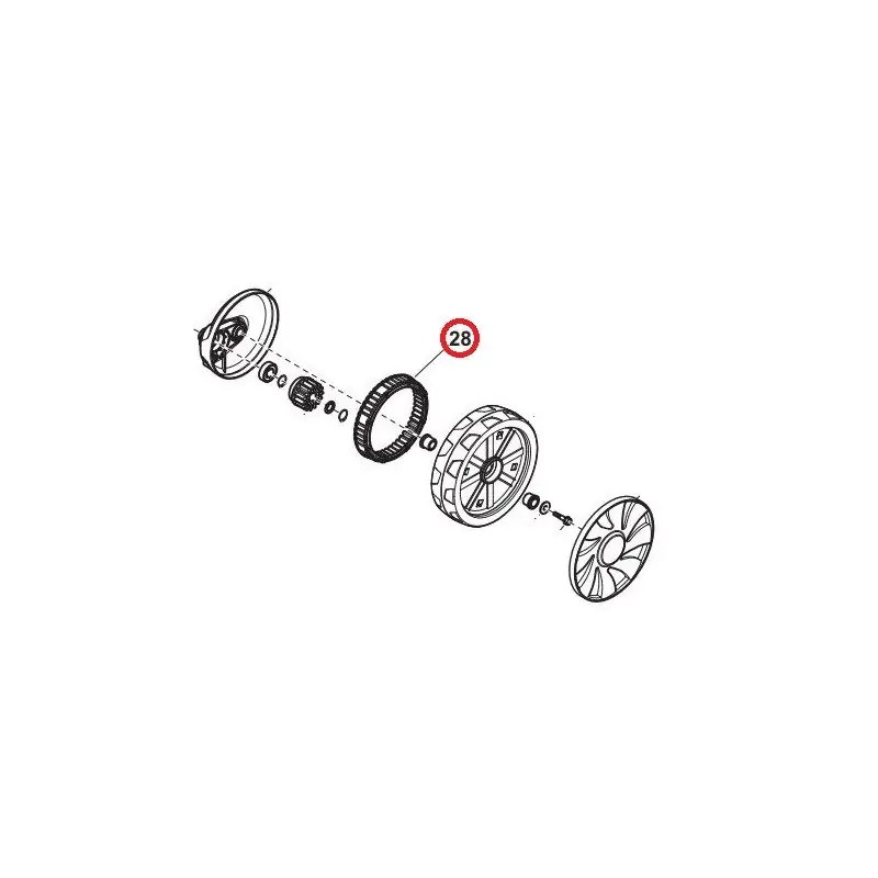 Couronne de traction pour roue de tondeuse GGP EP 414 Meilleur Prix