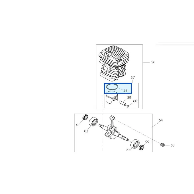 Segment de piston tronçonneuse MAKITA EA3200S – EA3201S Satisfait Ou Remboursé