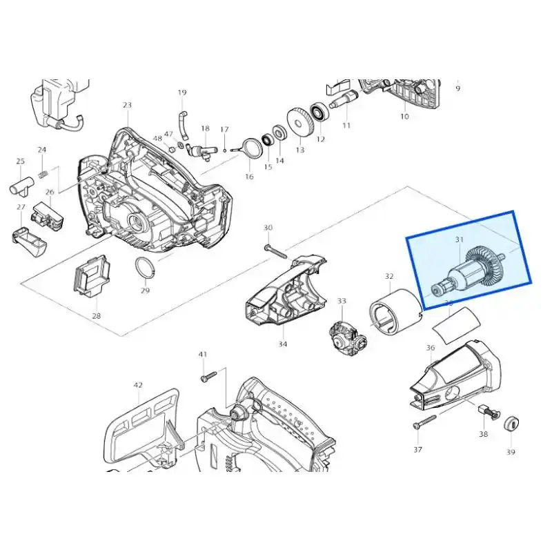 Induit pour tronçonneuse MAKITA BUC122 – DUC122 Livraison Express