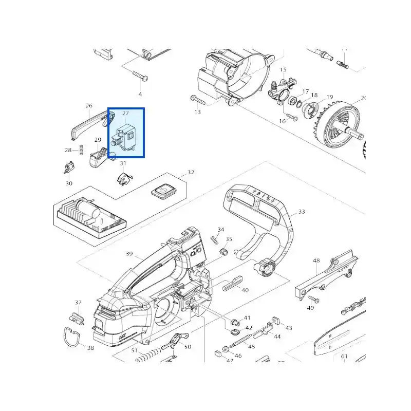 Interrupteur tronçonneuse MAKITA DUC204 – DUC406 Solde