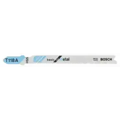Réduction 5 lames de scie sauteuse 92mm pour le métal T118A – BOSCH – 2608631013