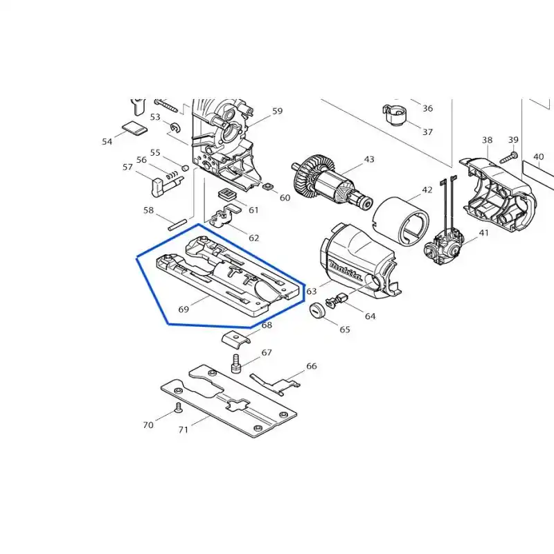 Prix Réduit Socle d‘embase scie sauteuse MAKITA 4340CT – DJV180