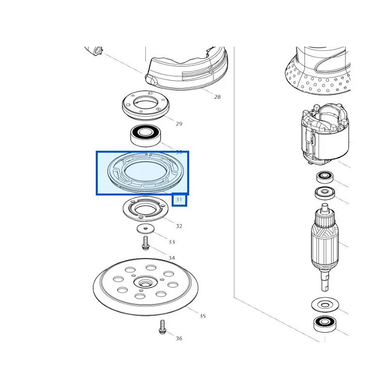 Paiement Sécurisé Rondelle de frein ponceuses MAKITA BO001CG – MT924