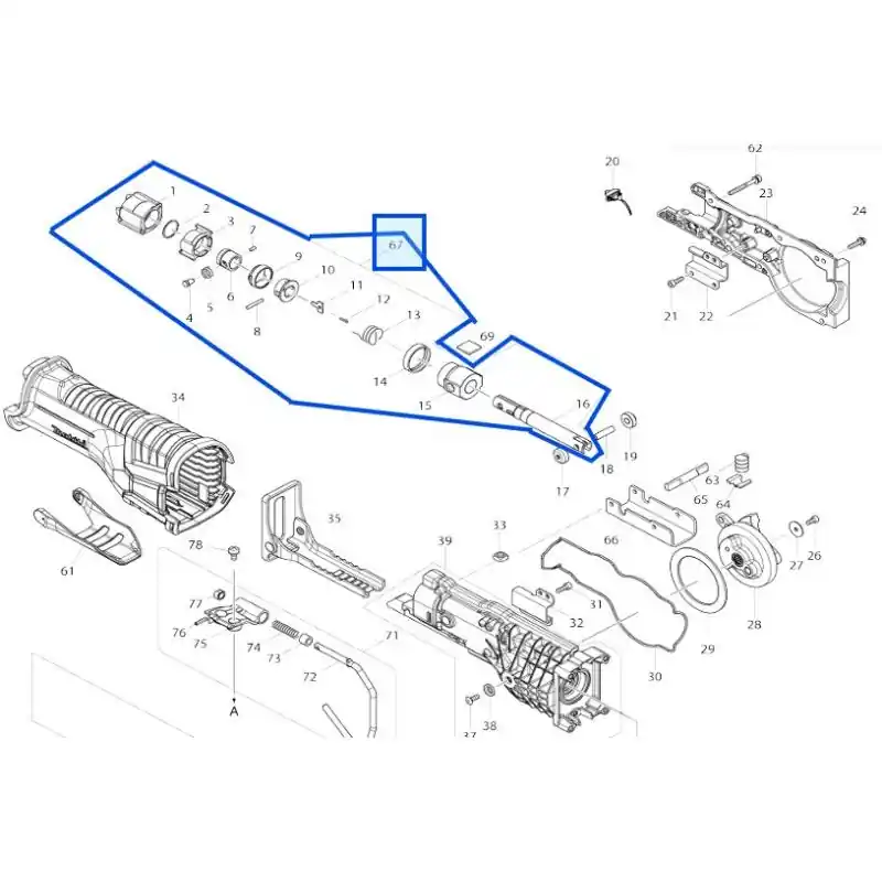 Petit Prix Glissière pour scie sabre MAKITA DJR360